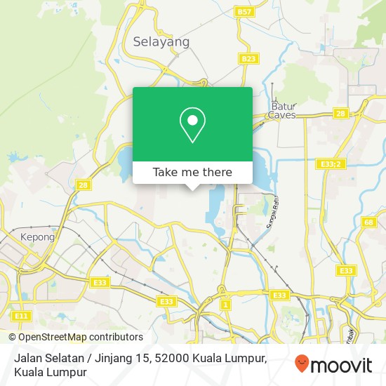Peta Jalan Selatan / Jinjang 15, 52000 Kuala Lumpur