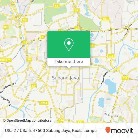 USJ 2 / USJ 5, 47600 Subang Jaya map