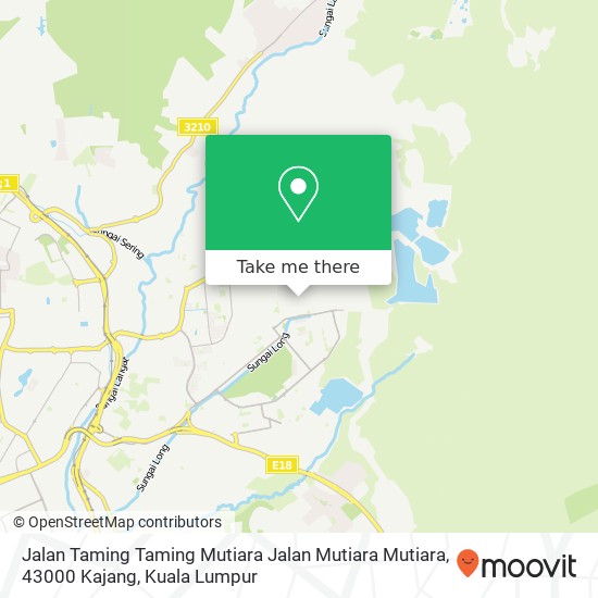 Jalan Taming Taming Mutiara Jalan Mutiara Mutiara, 43000 Kajang map