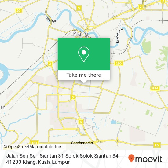 Jalan Seri Seri Siantan 31 Solok Solok Siantan 34, 41200 Klang map