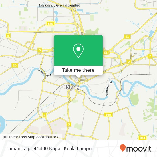Peta Taman Taipi, 41400 Kapar