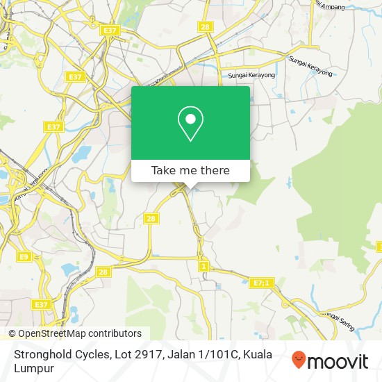 Stronghold Cycles, Lot 2917, Jalan 1 / 101C map