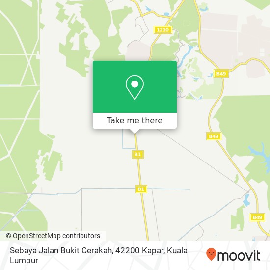 Sebaya Jalan Bukit Cerakah, 42200 Kapar map