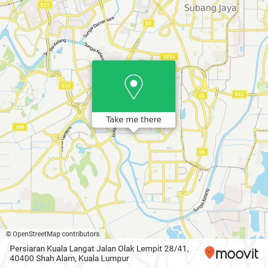 Persiaran Kuala Langat Jalan Olak Lempit 28 / 41, 40400 Shah Alam map