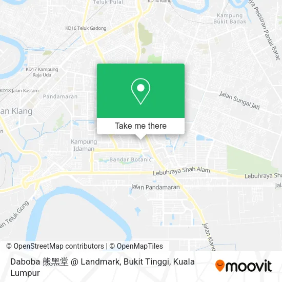 Daboba 熊黑堂 @ Landmark, Bukit Tinggi map