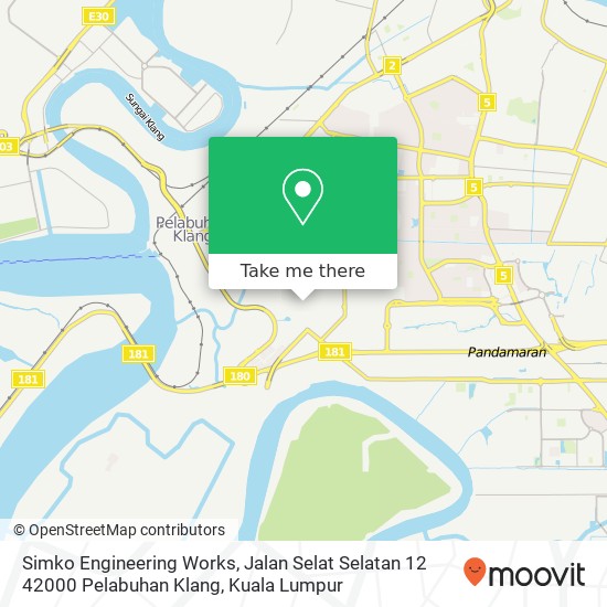 Simko Engineering Works, Jalan Selat Selatan 12 42000 Pelabuhan Klang map