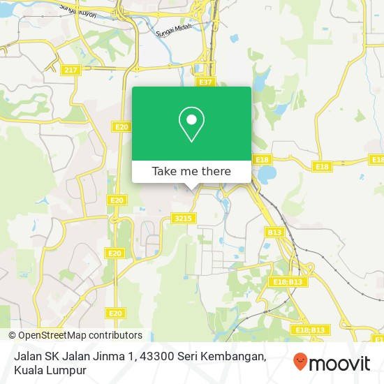Jalan SK Jalan Jinma 1, 43300 Seri Kembangan map