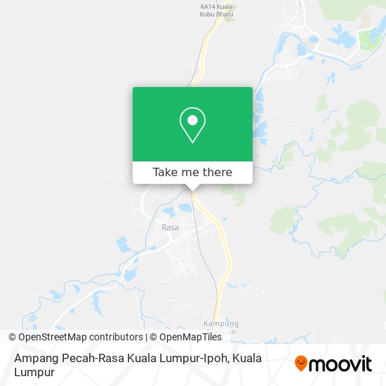 Peta Ampang Pecah-Rasa Kuala Lumpur-Ipoh