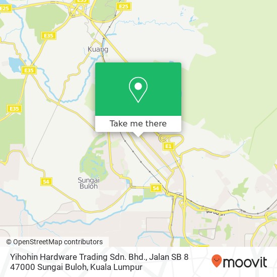 Yihohin Hardware Trading Sdn. Bhd., Jalan SB 8 47000 Sungai Buloh map