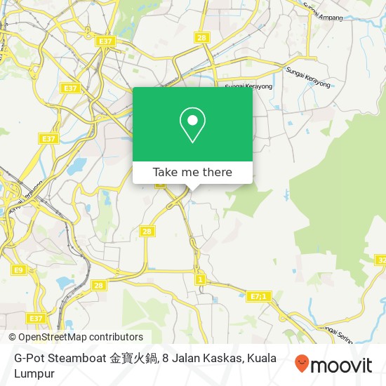 G-Pot Steamboat 金寶火鍋, 8 Jalan Kaskas map