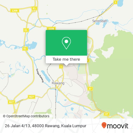 Peta 26 Jalan 4/13, 48000 Rawang