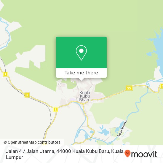 Jalan 4 / Jalan Utama, 44000 Kuala Kubu Baru map