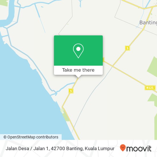 Peta Jalan Desa / Jalan 1, 42700 Banting