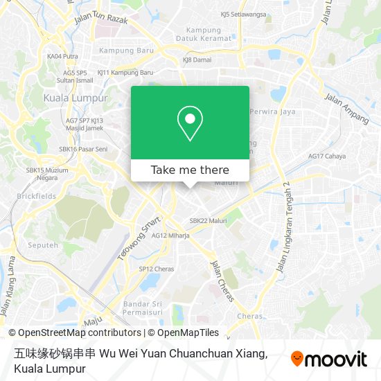 Peta 五味缘砂锅串串 Wu Wei Yuan Chuanchuan Xiang