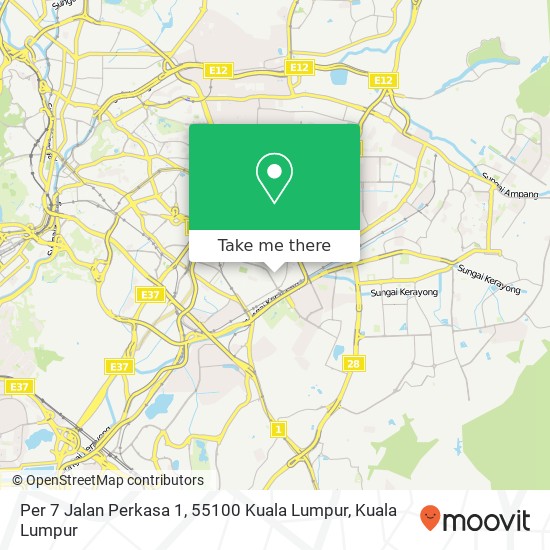 Per 7 Jalan Perkasa 1, 55100 Kuala Lumpur map