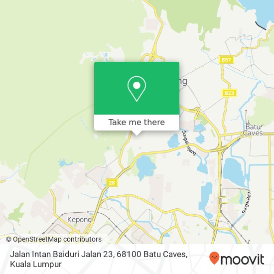 Jalan Intan Baiduri Jalan 23, 68100 Batu Caves map