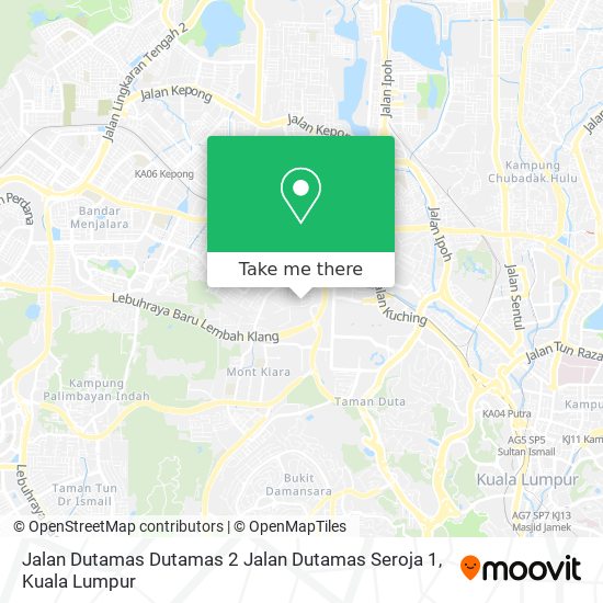 Peta Jalan Dutamas Dutamas 2 Jalan Dutamas Seroja 1