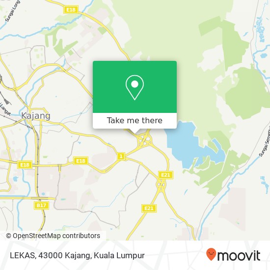 LEKAS, 43000 Kajang map