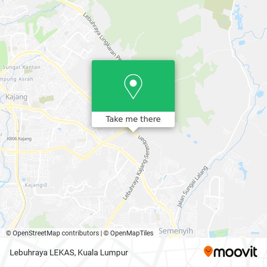 Lebuhraya LEKAS map