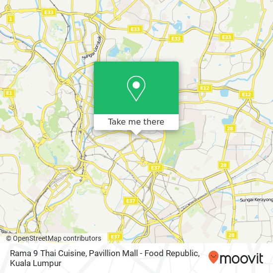 Rama 9 Thai Cuisine, Pavillion Mall - Food Republic map