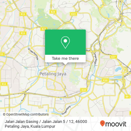 Peta Jalan Jalan Gasing / Jalan Jalan 5 / 12, 46000 Petaling Jaya
