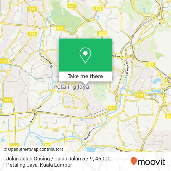 Jalan Jalan Gasing / Jalan Jalan 5 / 9, 46000 Petaling Jaya map