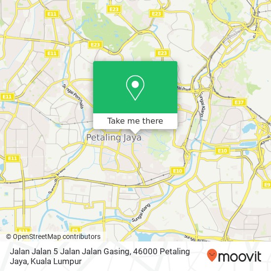 Jalan Jalan 5 Jalan Jalan Gasing, 46000 Petaling Jaya map