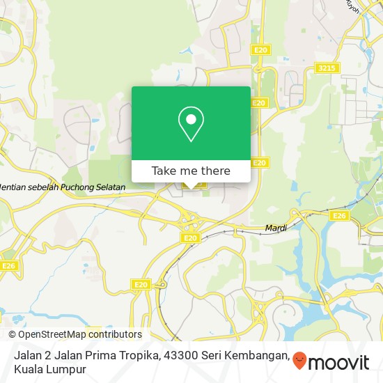 Jalan 2 Jalan Prima Tropika, 43300 Seri Kembangan map