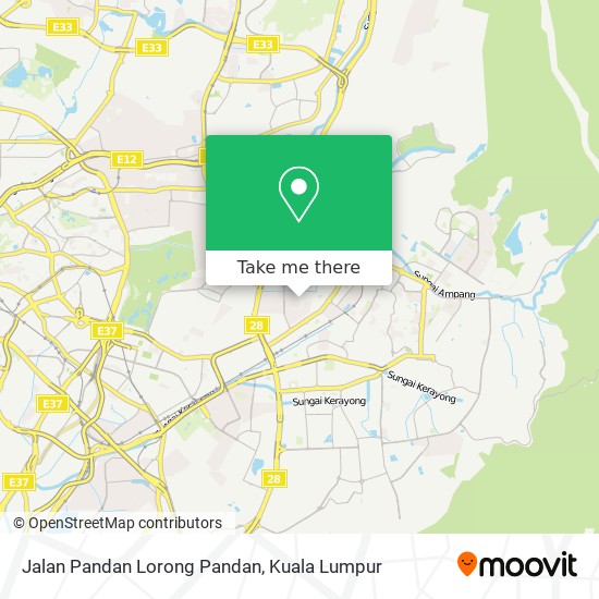 Jalan Pandan Lorong Pandan map