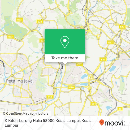 K Kitch, Lorong Halia 58000 Kuala Lumpur map