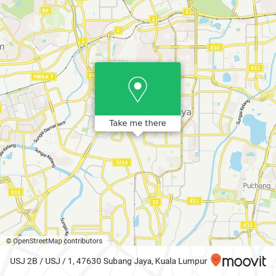 Peta USJ 2B / USJ / 1, 47630 Subang Jaya