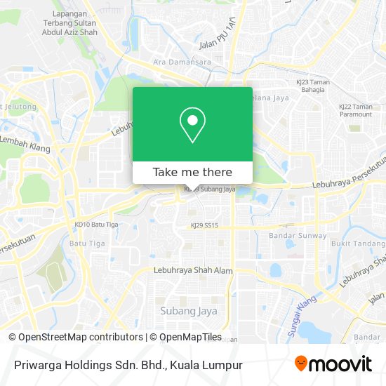 Priwarga Holdings Sdn. Bhd. map