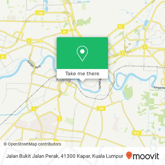 Peta Jalan Bukit Jalan Perak, 41300 Kapar