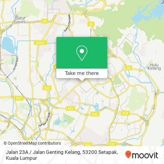 Peta Jalan 23A / Jalan Genting Kelang, 53200 Setapak