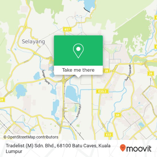 Tradelist (M) Sdn. Bhd., 68100 Batu Caves map