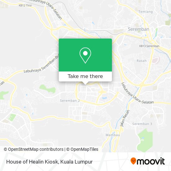 House of Healin Kiosk map