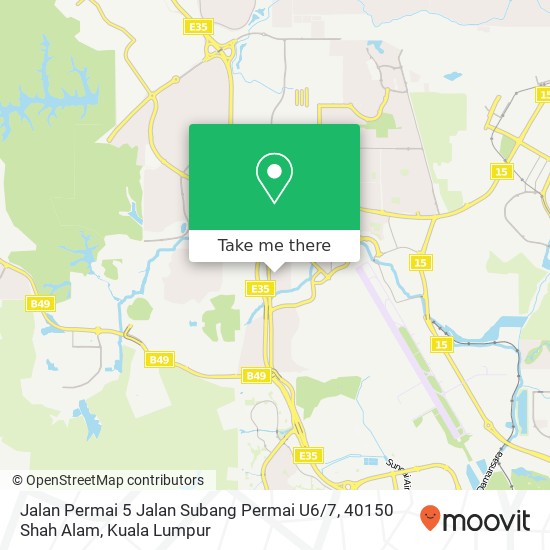 Jalan Permai 5 Jalan Subang Permai U6 / 7, 40150 Shah Alam map