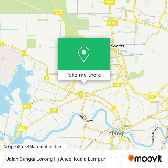 Peta Jalan Sungai Lorong Hj Alias