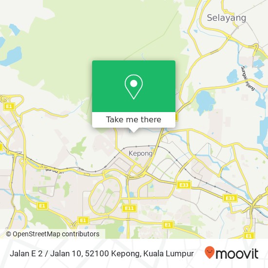 Jalan E 2 / Jalan 10, 52100 Kepong map