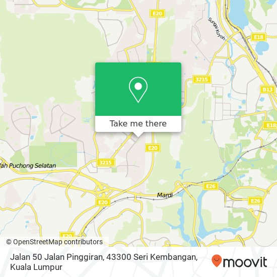 Jalan 50 Jalan Pinggiran, 43300 Seri Kembangan map