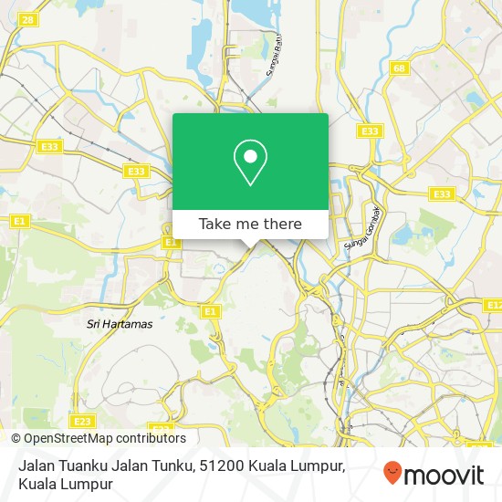 Jalan Tuanku Jalan Tunku, 51200 Kuala Lumpur map