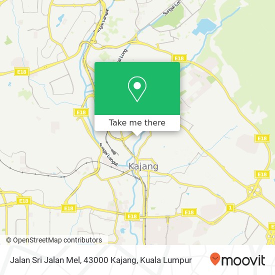 Jalan Sri Jalan Mel, 43000 Kajang map