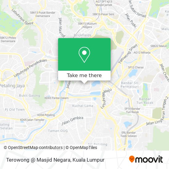 Peta Terowong @ Masjid Negara
