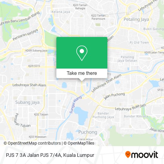 PJS 7 3A Jalan PJS 7/4A map