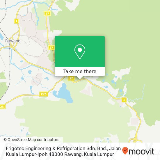 Peta Frigotec Engineering & Refrigeration Sdn. Bhd., Jalan Kuala Lumpur-Ipoh 48000 Rawang