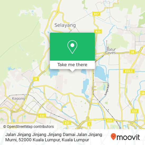 Peta Jalan Jinjang Jinjang Jinjang Damai Jalan Jinjang Murni, 52000 Kuala Lumpur