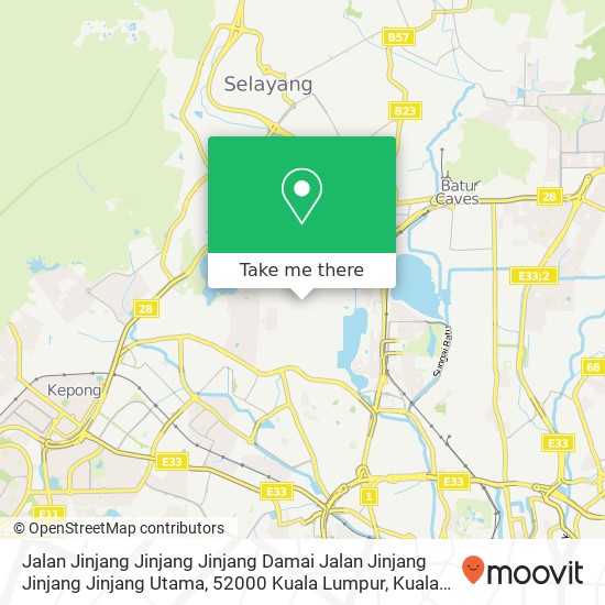 Jalan Jinjang Jinjang Jinjang Damai Jalan Jinjang Jinjang Jinjang Utama, 52000 Kuala Lumpur map