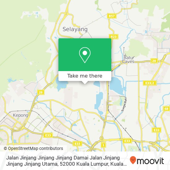 Peta Jalan Jinjang Jinjang Jinjang Damai Jalan Jinjang Jinjang Jinjang Utama, 52000 Kuala Lumpur