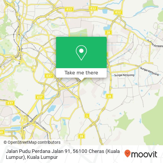 Jalan Pudu Perdana Jalan 91, 56100 Cheras (Kuala Lumpur) map