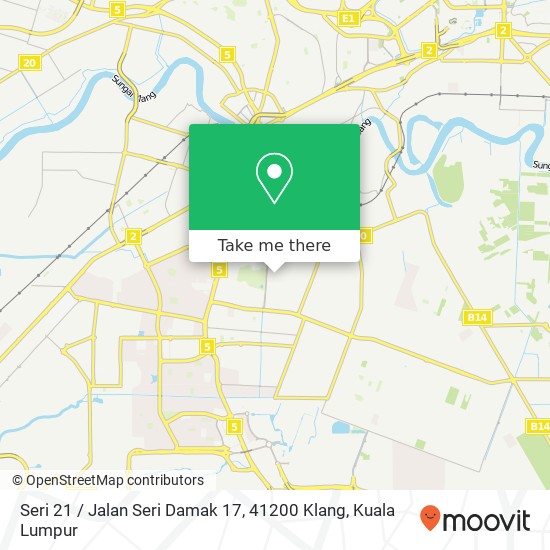 Seri 21 / Jalan Seri Damak 17, 41200 Klang map